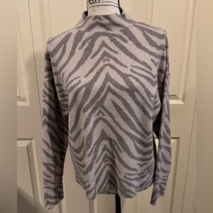 CARMEN MARC VALVO Zebra print sweater Size L